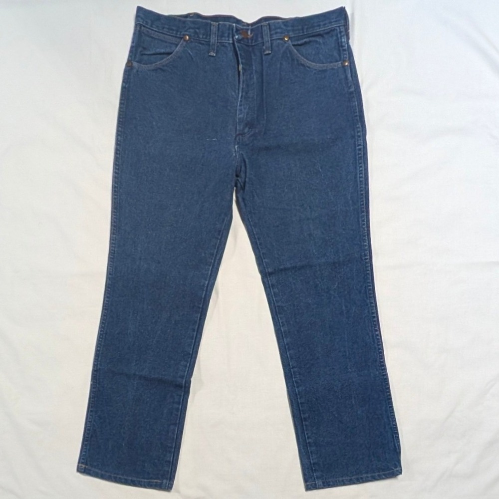 Wrangler 936DEN Cowboy Cut Slim Fit Jeans Blue 38x32 Made in USA Denim
